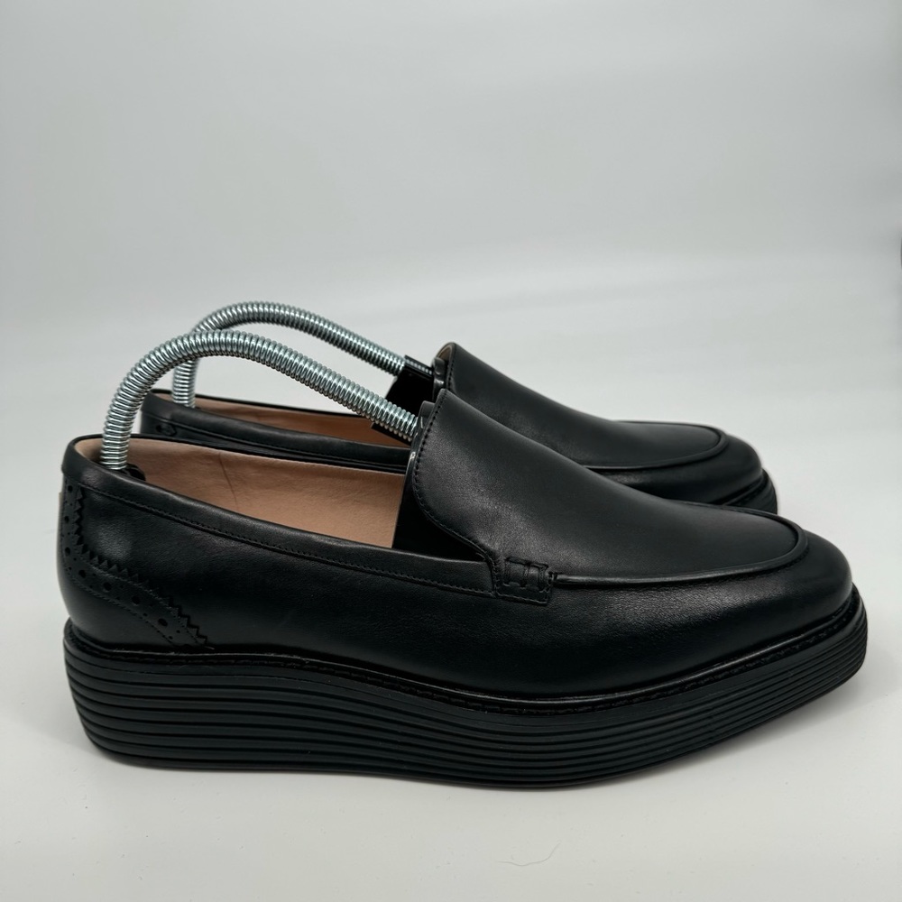 Cole Haan Women’s 9 Black Grand Platform Venetian Slip On Loafer